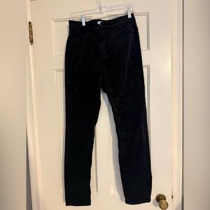 Loft Black Velvet Pants
